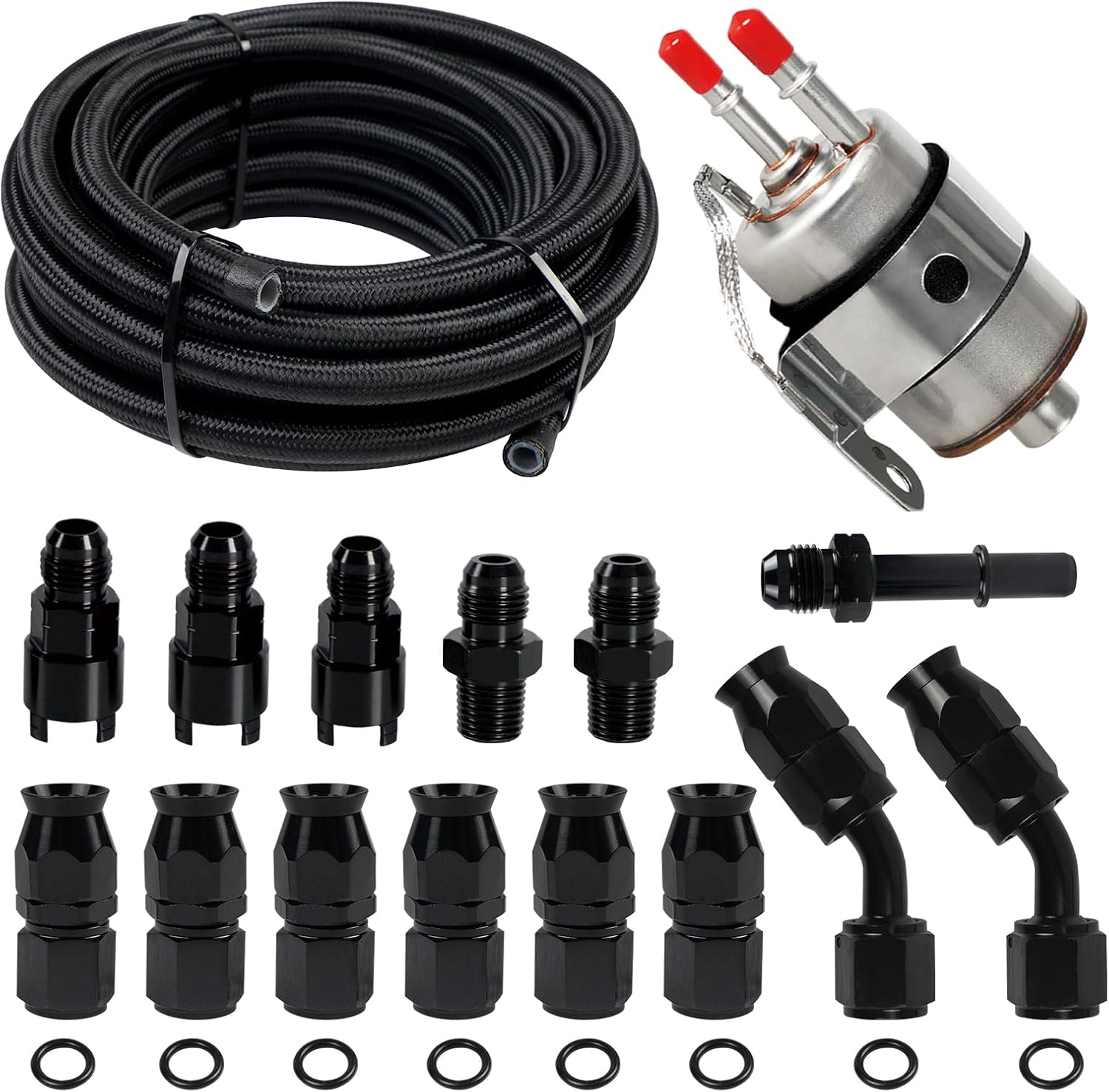 GOAT Engines LS Swap 6AN Fuel Line Kit with 58 PSI Regulator