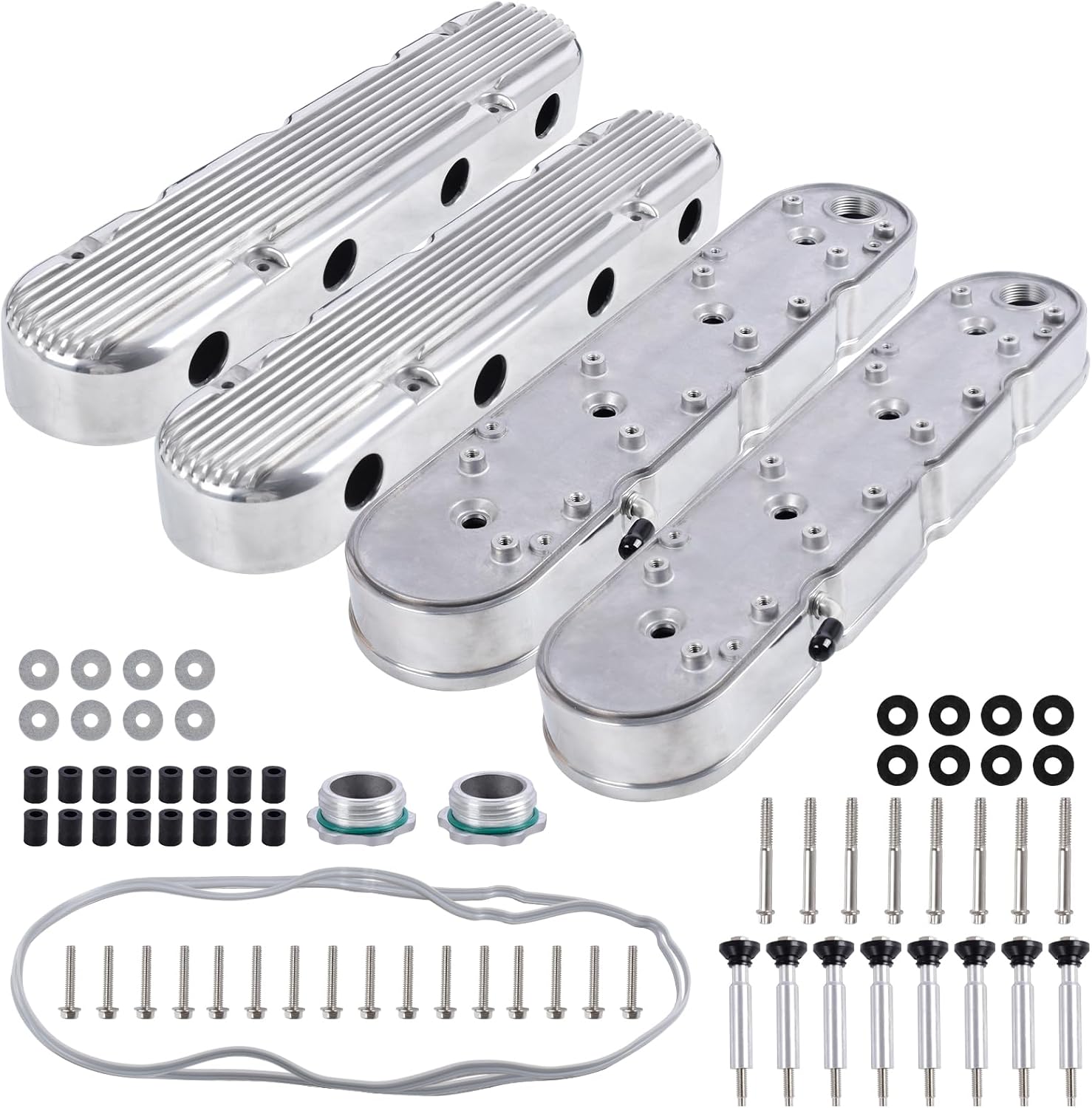GOAT Engines LS Cast Aluminum Valve Covers with Coil Mounts